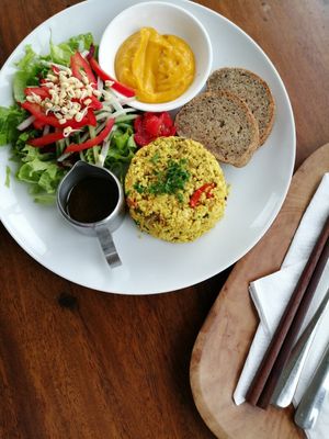Scrambled Tofu à la Matan at Earth Cafe and Market in Canggu