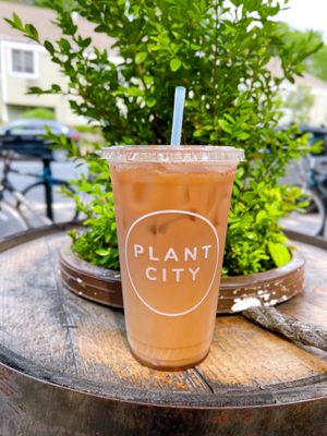 Chai latte w oat milk- other fav! at Plant City in Providence