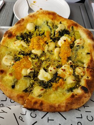 Bianca pizza at Plant City in Providence