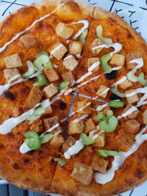 Buffalo Chicken pizza at Plant City in Providence