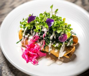 vegan chili relleno at Plant City in Providence