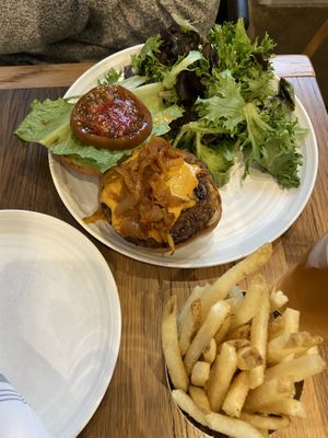 Classic burger  at Plant City in Providence