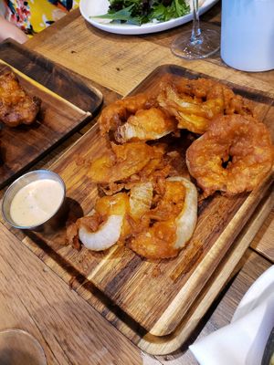 New Burger Onion Rings at Plant City in Providence
