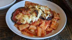 Eggplant parm at Plant City in Providence