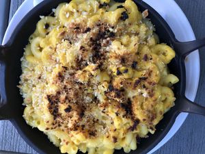 Mac and cheese (bland, don’t order )  at Plant City in Providence