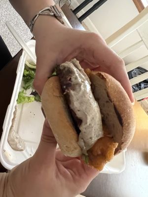 Truffle burger   at Plant City in Providence