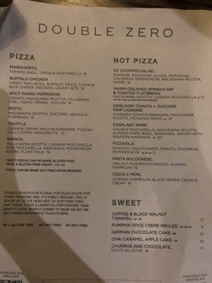 Menu  at Plant City in Providence