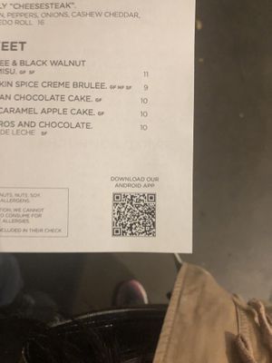 New burger order online QR code  at Plant City in Providence