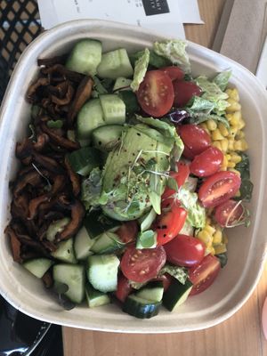 Cobb salad from new burger   at Plant City in Providence