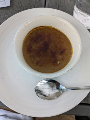 pumpkin spice creme brulee at Plant City in Providence
