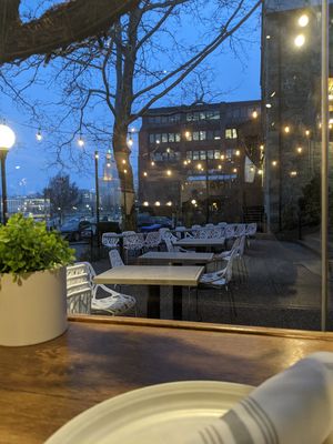 View from the burger bar at Plant City in Providence