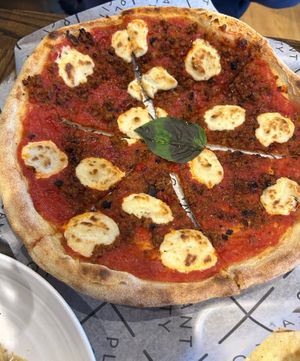spicy farro pepperoni pizza  at Plant City in Providence