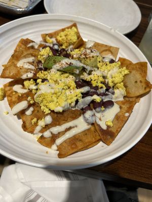 Chilaquiles Rojos, Add Tofu Scramble (Brunch)  at Plant City in Providence