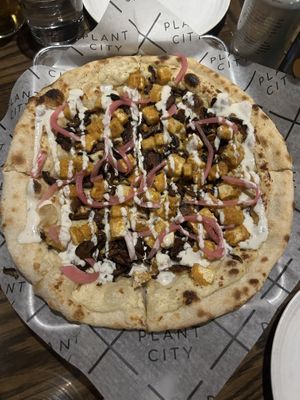 Chicken bacon ranch pizza at Plant City in Providence