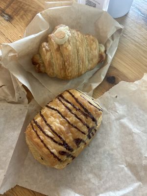 Almond cream & chocolate croissant at Plant City in Providence