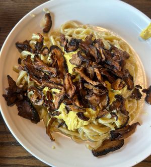 Spaghetti Carbonara (brunch menu)  at Plant City in Providence