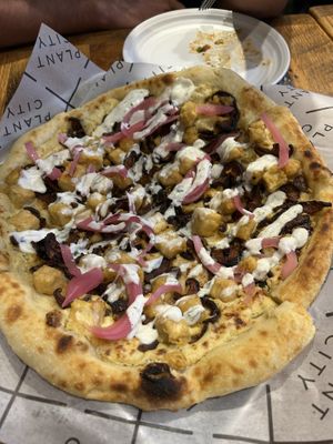 Chicken bacon ranch pizza at Plant City in Providence