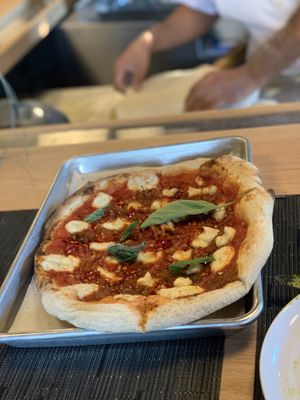 Spicy pepperoni pizza  at Plant City in Providence