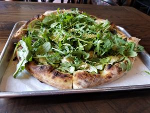 Pesto pizza at Plant City in Providence