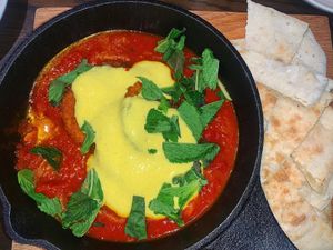 Tofu fra diavolo from Double Zero brunch  at Plant City in Providence