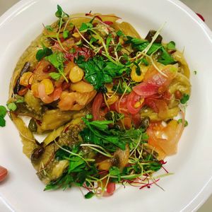 Eggplant caponata  at Plant City in Providence