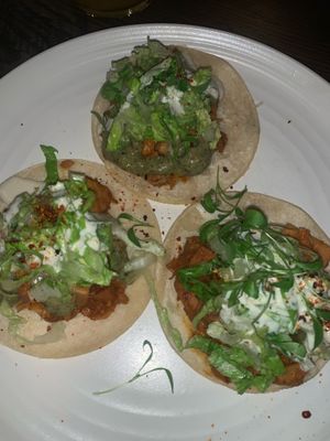 Jackfruit tacos from Bar Verde at Plant City in Providence