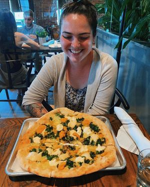 Vegan Bianca Pizza at Plant City in Providence