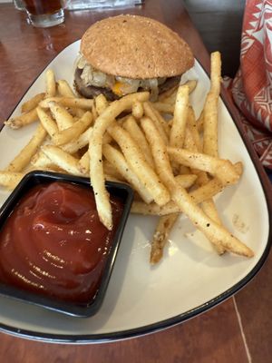 Vegan burger   at CRAVE in Sioux Falls