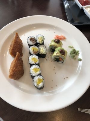 Vegan sushi  at CRAVE in Sioux Falls