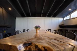 Large table in the back !  at The Black Dog Heights Cafe in Falmouth