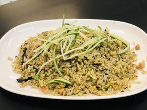 Olive fried rice at Food in The Woods 小树林 in Northeast Singapore