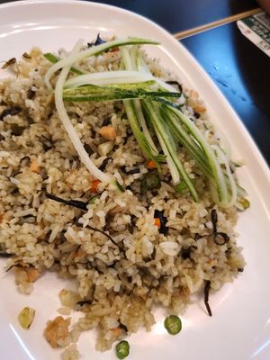 My favorite Olive fried rice ~ 13/4/21 at Food in The Woods 小树林 in Northeast Singapore