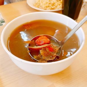 Herbal soup at Food in The Woods 小树林 in Northeast Singapore