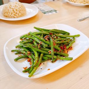 French long beans at Food in The Woods 小树林 in Northeast Singapore