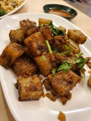 Carrot cake with omnipork at Food in The Woods 小树林 in Northeast Singapore