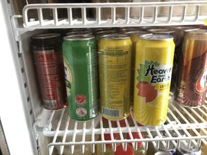 canned drinks at Food in The Woods 小树林 in Northeast Singapore