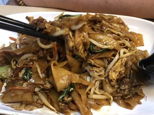black char kuay tiao (egg option) $5 at Food in The Woods 小树林 in Northeast Singapore