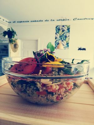 Quinoa bowl  at Natural Nada mas Green Bar in Lanzarote