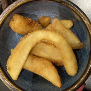 Plain chips at Y Banc in Porthmadog