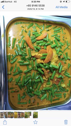 Vegetarian curry at Yifu Vegetarian in East Singapore