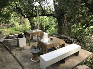 outside area  at Seed Cafe  in Manali