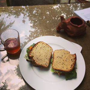 amazing home made bread & kombucha  at Seed Cafe  in Manali