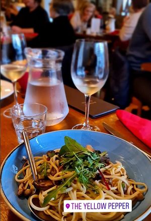 Wild mushroom pasta. at The Yellow Pepper in Letterkenny