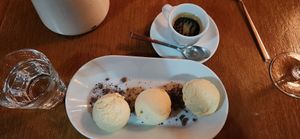Vegan affogato at The Yellow Pepper in Letterkenny