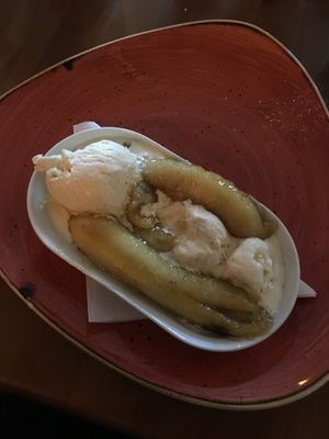 banana sundae at The Yellow Pepper in Letterkenny