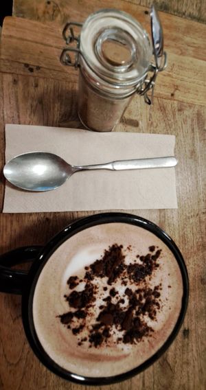 Cocoa latte at Wild & The Moon - Emmar in Dubai