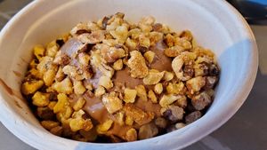 Avocado chocolate with candied walnut at New City Microcreamery in Hudson