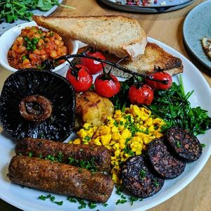 Full breakfast at Indigo Greens - Duke St Market in Liverpool