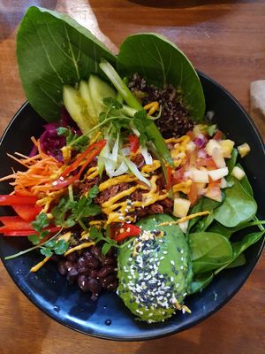 Burrito Buddah Bowl at Indigo Greens - Duke St Market in Liverpool