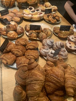 selection of pastries  at Piekarnia Aromat in Warsaw